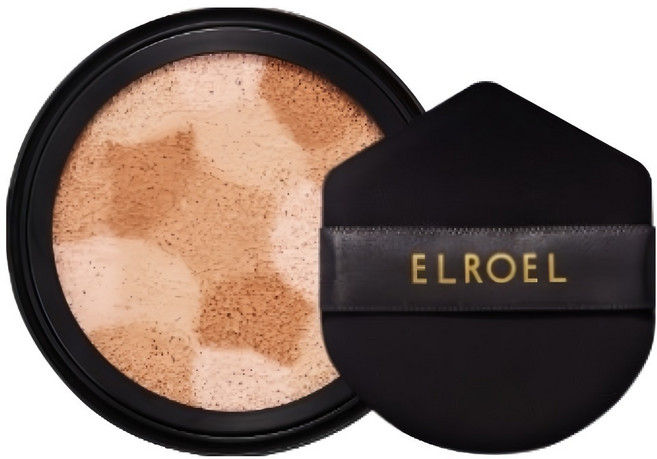 엘로엘 블렌딩 쿠션 파운데이션 HD 리필 블랙 12.5g, 21호 라이트 베이지, 1개