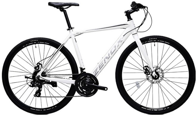 제녹스 페라라 H2.4D 시마노 24단 디스크 브레이크 하이브리드자전거 430mm 미조립, 1개, 180cm, 화이트