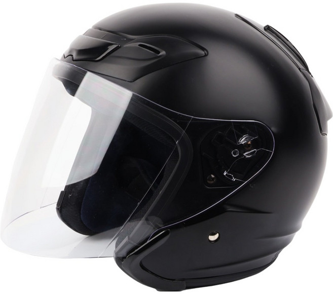 아우라헬멧 JX5솔리드 오토바이 헬멧, 무광블랙