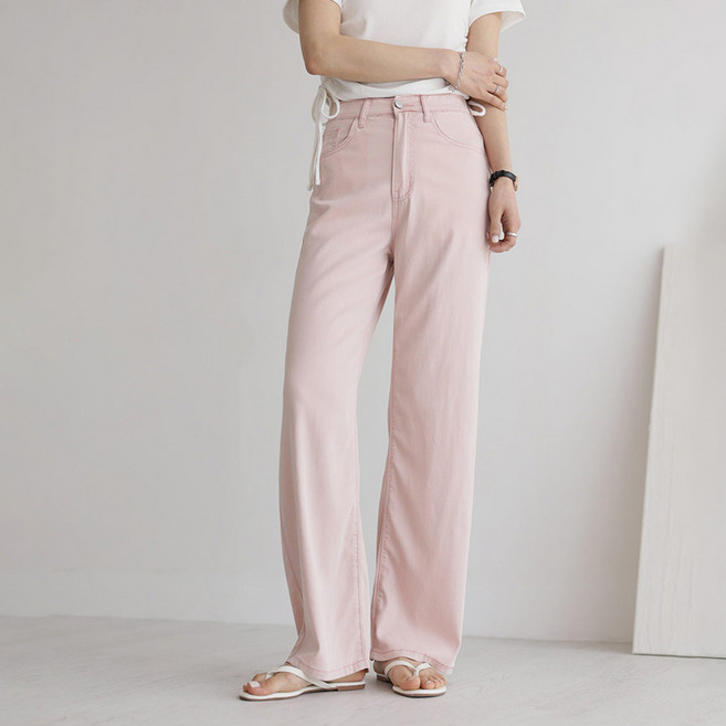 앤드스타일 여성용 숏/기본/롱 썸쿨진 No7 파스텔 쿨링 와이드 팬츠 264472