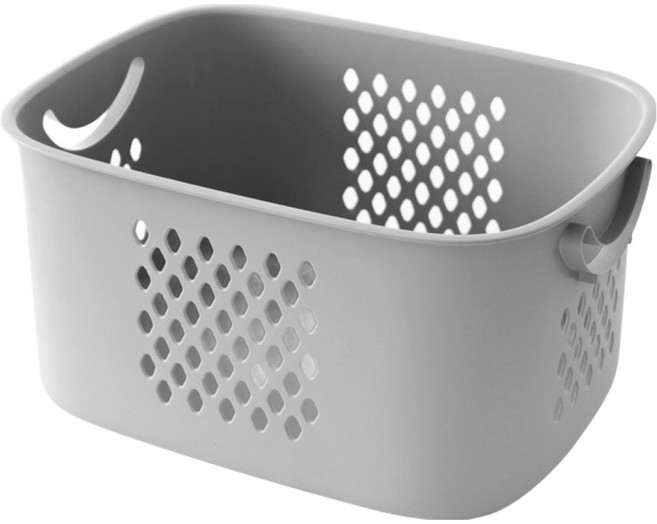 네이쳐리빙 데일리하드 멀티수납 바구니, 그레이, 1개