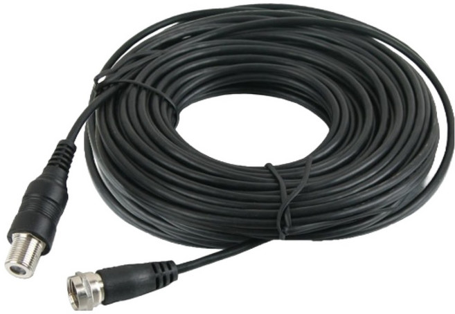 컴스 안테나 케이블연장 안테나 전용2C2V 검정, 1개, 10m