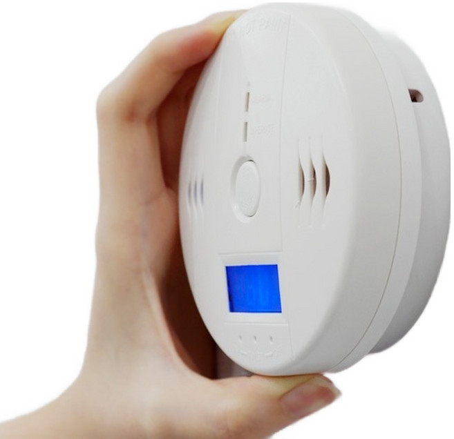Coms 一氧化碳偵測器 內建LCD 使用AA電池 BB885, 1個