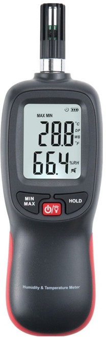 컴스 온도습도 측정기 온습계 휴대용 HD824, 1개, 혼합색상