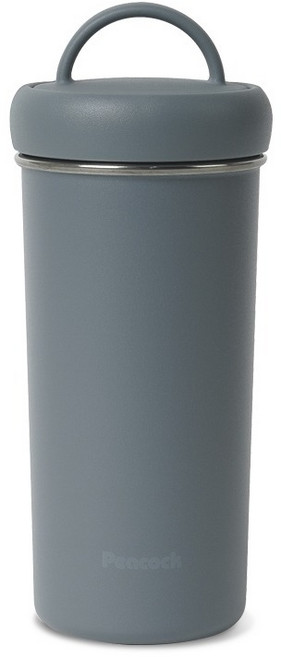 PEACOCK 보온보냉 손잡이 텀블러 AEB, 슬레이트 블루, 1개, 400ml