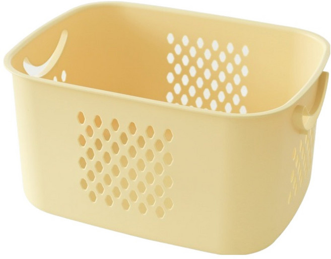 네이쳐리빙 데일리하드 멀티수납 바구니, 버터, 1개