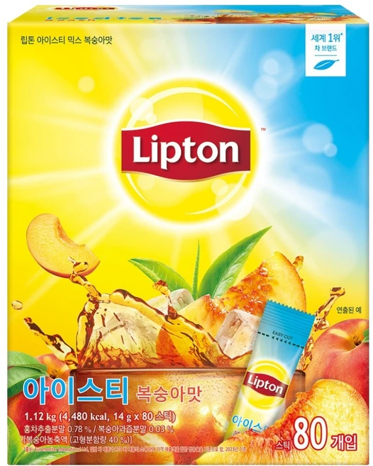 립톤 아이스티믹스 복숭아맛, 14g, 80개입, 1개 - 쿠팡