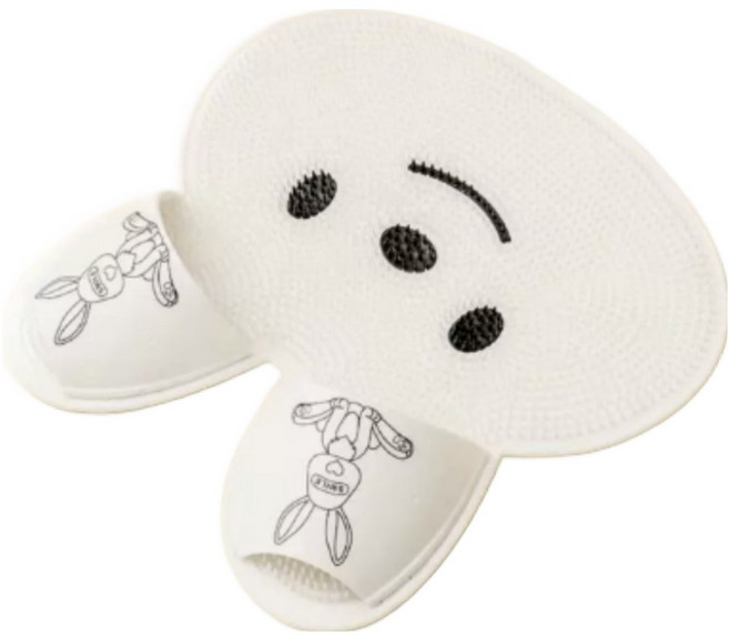 리온하임 풋브러쉬 발세척매트 화이트, 1개입, 1개, 450g