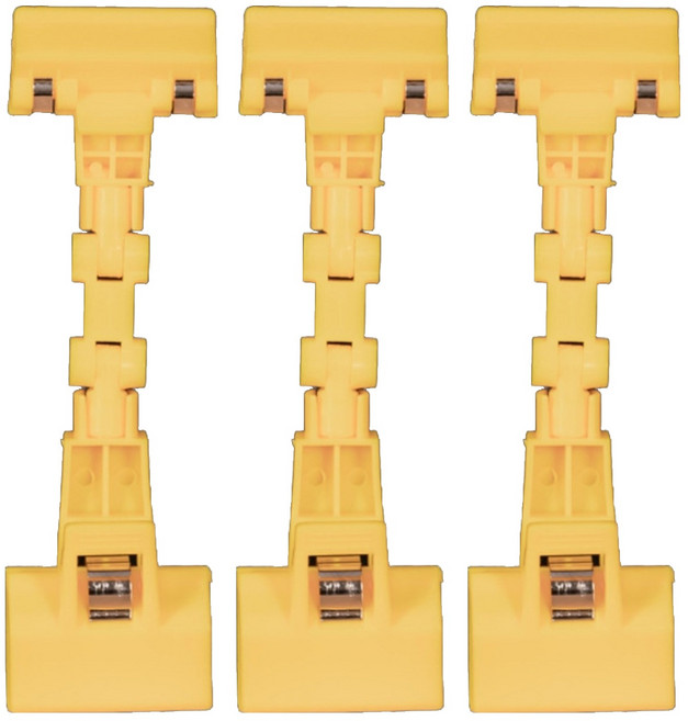 올이즈유 홍보 pop 집게 관절 클립 옐로우, 3개