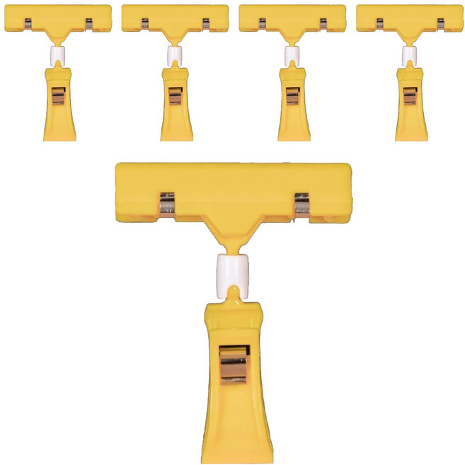 올이즈유 홍보 pop 집게 스몰 클립 옐로우, 5개