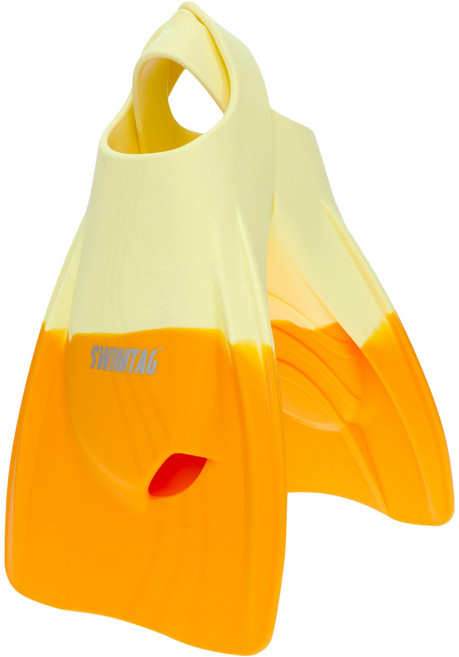 오션테그 스윔테그 임팩트 숏핀 오리발, Vanilla + Orange