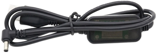 컴스 USB 전원 승압 케이블 5V to 12V 0.8A DC 꺾임 BT865, 1개