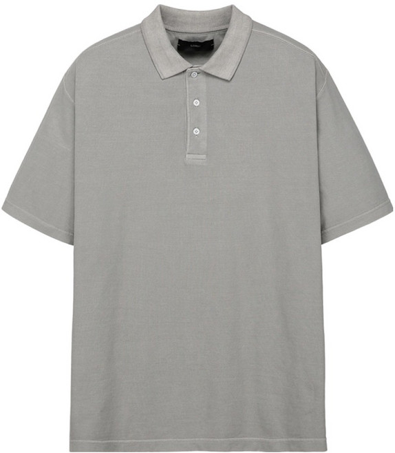 일꼬르소 남성용 가먼트다잉 PK 반팔 티셔츠