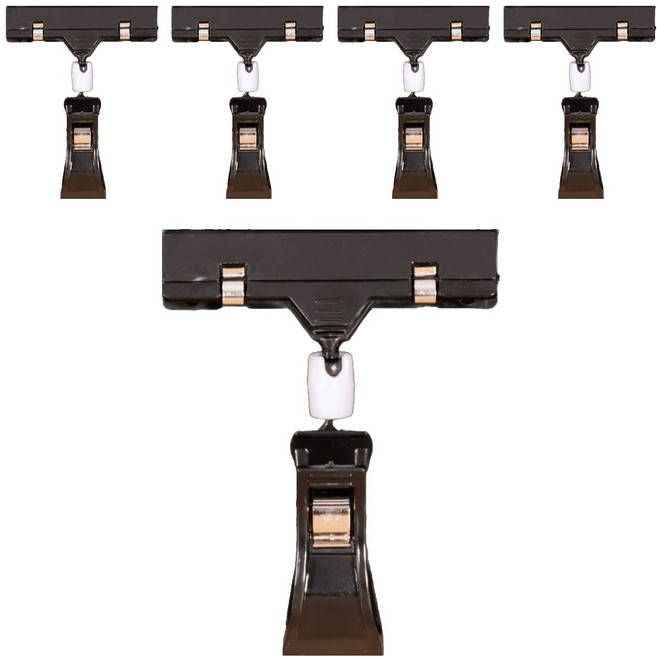 올이즈유 홍보 pop 집게 스몰 클립 블랙, 5개