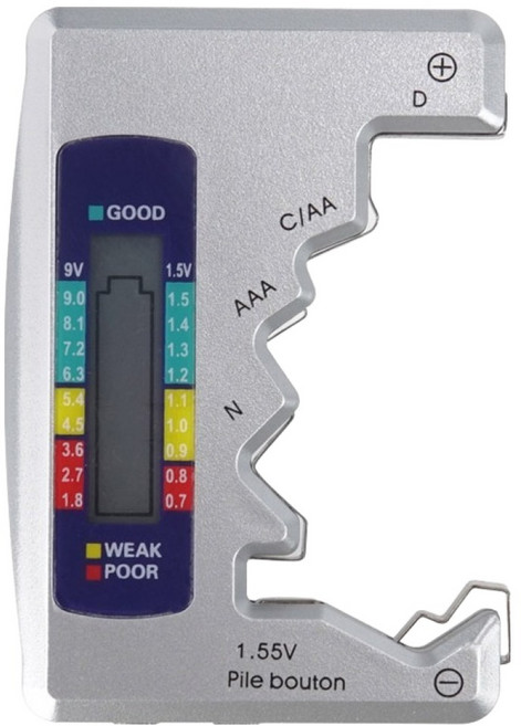 컴스 마트 건전지 잔량 확인 테스터기 BD904, 1개