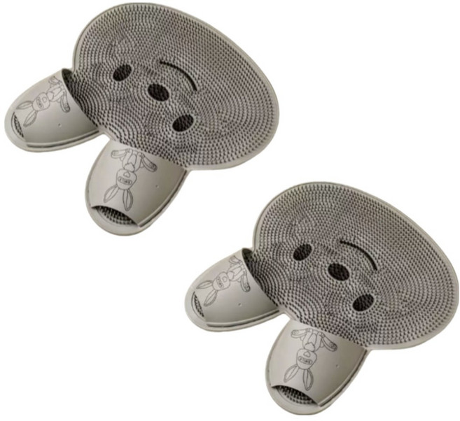 리온하임 풋브러쉬 발세척매트 그레이, 450g, 2개, 1개입