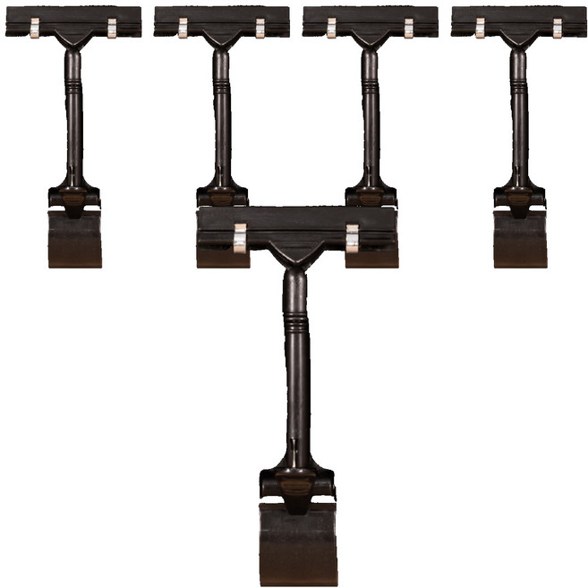 올이즈유 홍보 pop 집게 클립 블랙, 5개