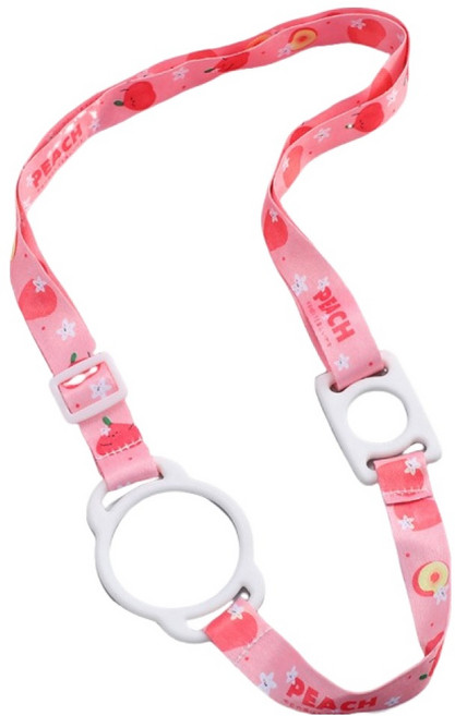 휴대용 물병 스트랩, 복숭아, 1개