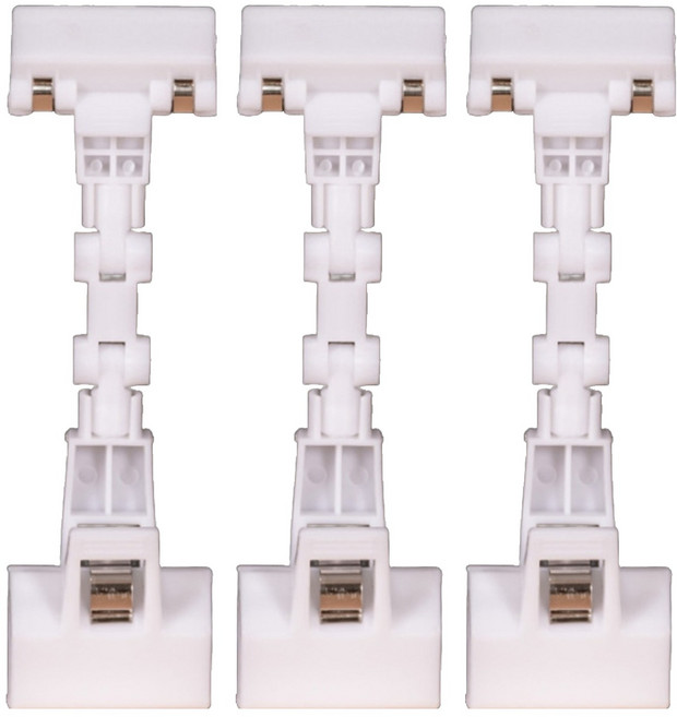 올이즈유 홍보 pop 집게 관절 클립 화이트, 3개