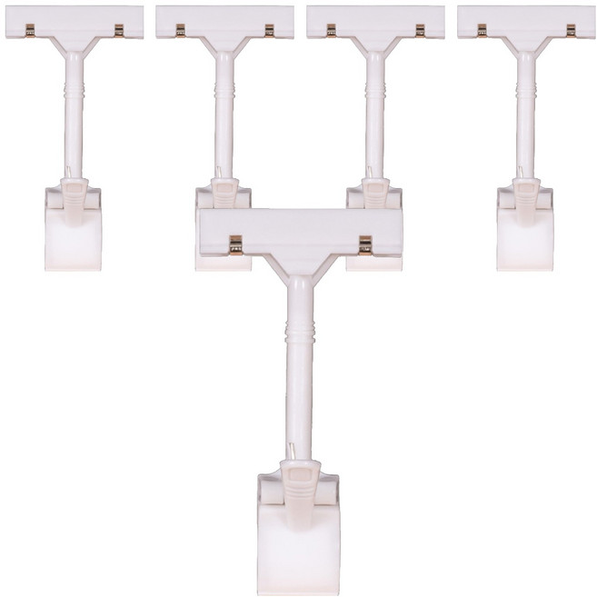 올이즈유 홍보 pop 집게 클립 화이트, 5개