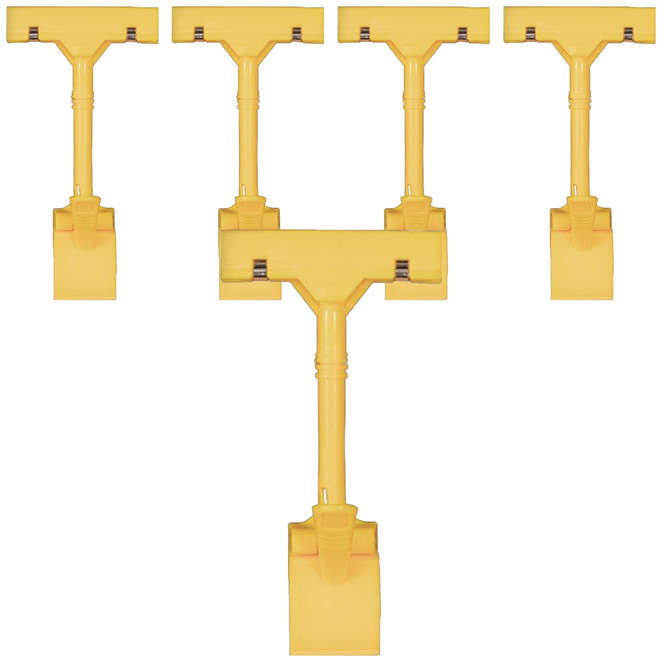 올이즈유 홍보 pop 집게 클립 옐로우, 5개