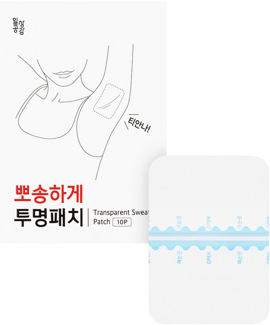 일상공감 뽀송하게 투명패치 10p, 1개