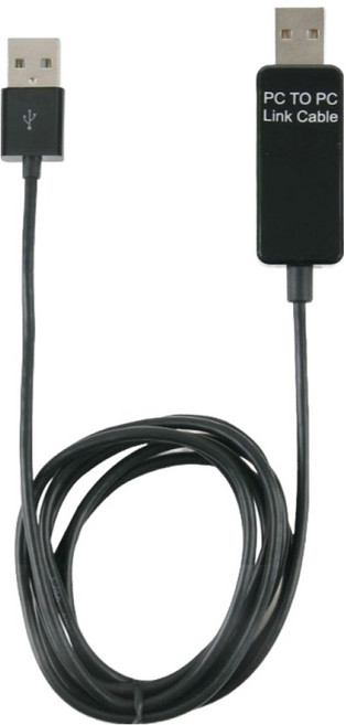 컴스 USB 데이터 케이블 PC to PC 데이터 전송 전용 USB 2.0 DM189, 1개, 1m