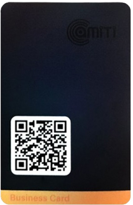 아미티 비즈니스 카드 QR코드 명함, 블랙, 1개
