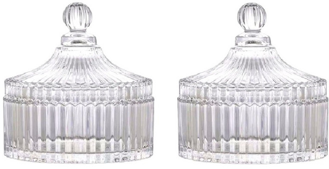 제로캔들 인테리어오브제 캔들유리용기, 투명, 200ml, 2개