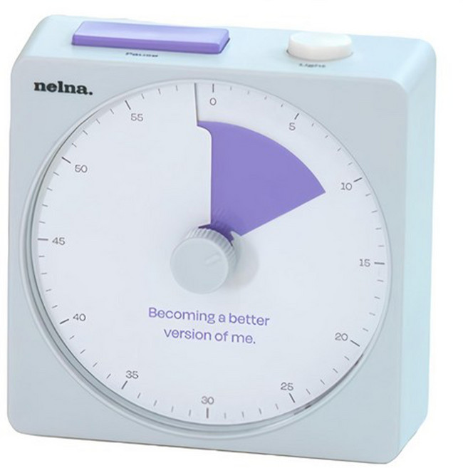 nelna. 自律定時時間管理器, 藍紫色/紫色系, 1個