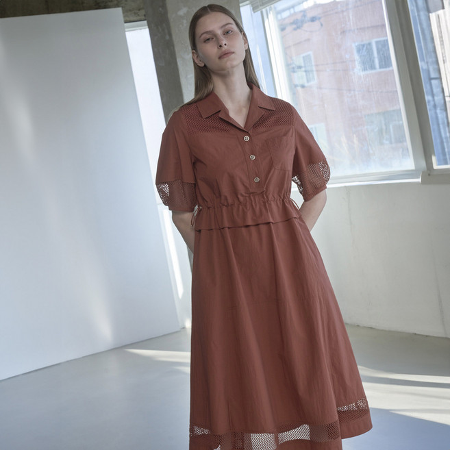 올리비아로렌 여성용 매쉬 패치 원피스 VVCOA5M4481