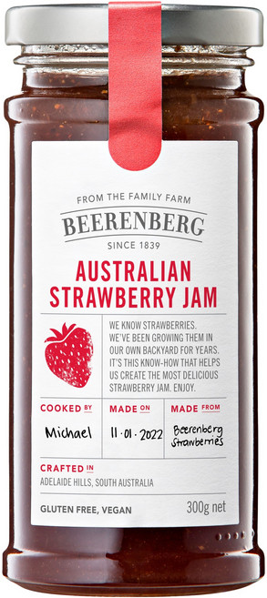 비렌버그 오스트레일리안 딸기잼, 300g, 1개