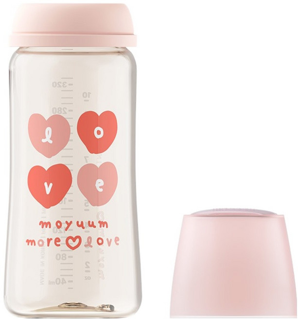 모윰 3세대 PPSU 올인원 젖병 노꼭지 모어러브, 체리, 330ml, 1개