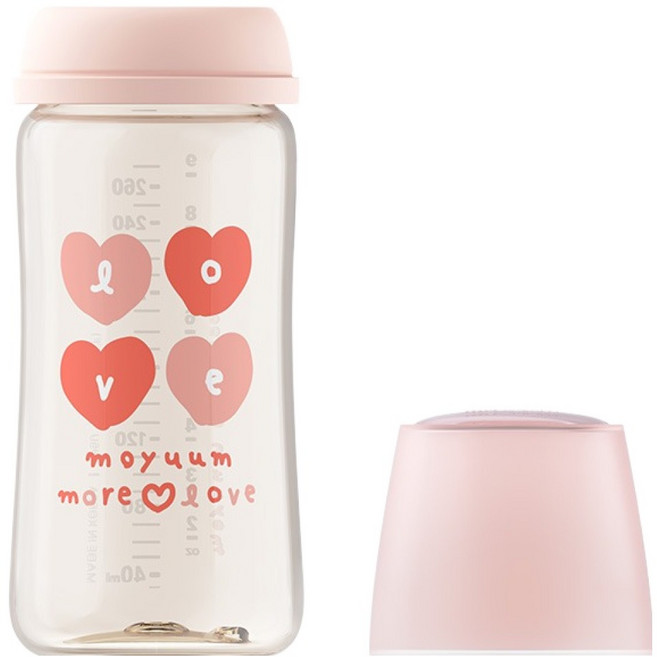 모윰 3세대 PPSU 올인원 젖병 노꼭지 모어러브, 체리, 270ml, 1개