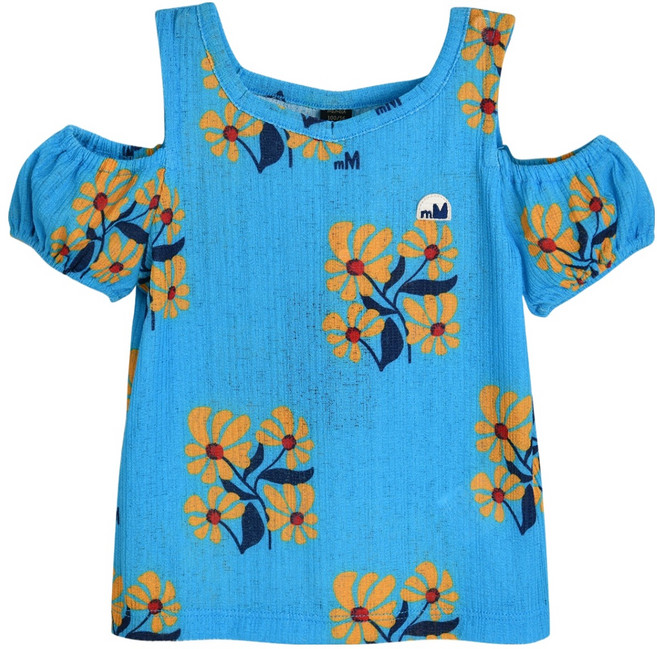 moimoln 兒童方形花朵修身T恤 M242TSG36P