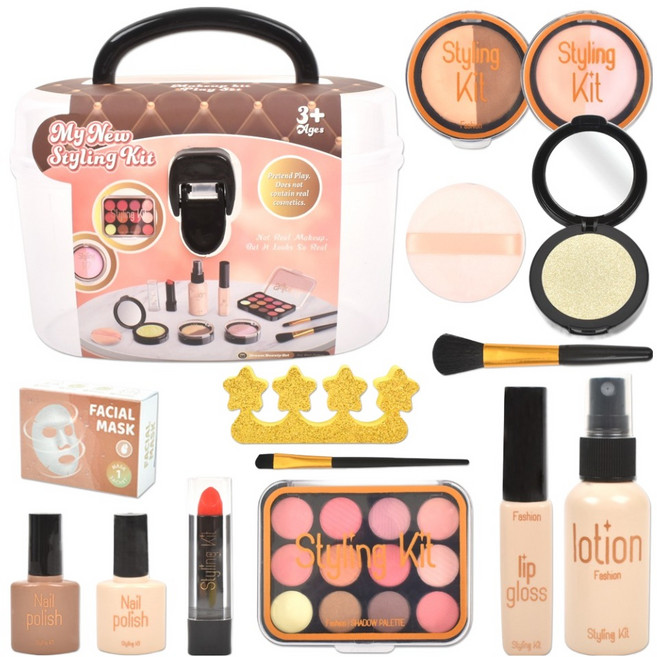 스타일링 메이크업 화장품 뷰티박스 14종 세트 598038, 블랙, 1세트