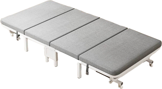 白鋼架折疊床, 輪子黑/白色顏色隨機