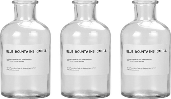 제로캔들 디퓨저 유리 용기, 투명, 250ml, 3개