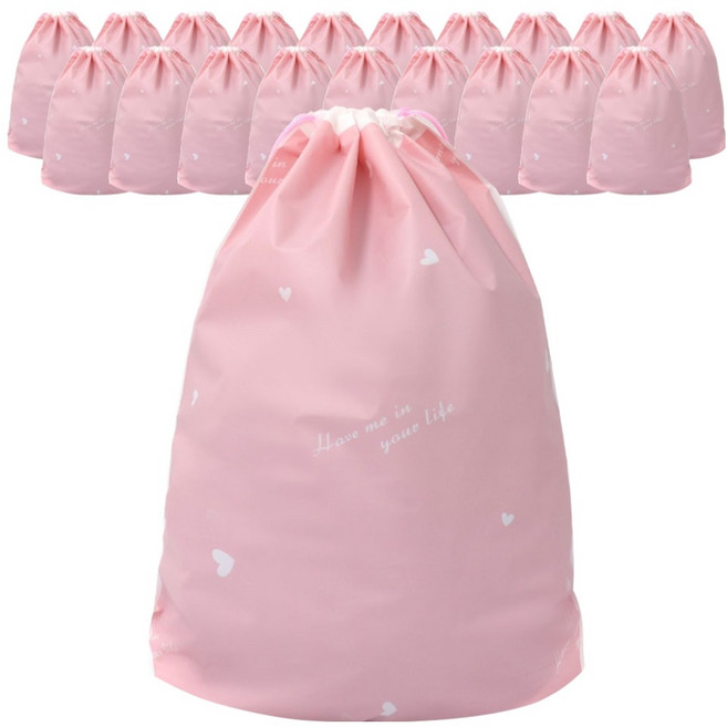하늬통상 하트핑크 선풀포장 답례품 복조리 파우치, 20개, 3호