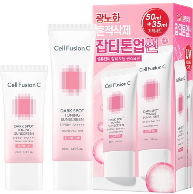 셀퓨전씨 잡티 토닝 썬스크린 SPF50+ PA++++ 50ml + 35ml 세트, 1개