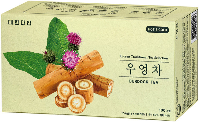 대한다업 우엉차, 1g, 1개, 100개입