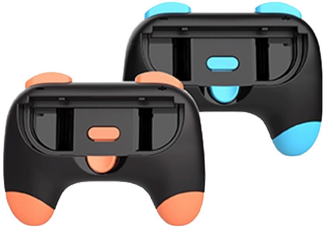 DOBE 닌텐도 스위치2 핸드 그립 2종 세트, 오렌지, 블루, 1세트, TNS-3163 ORANGE BLUE