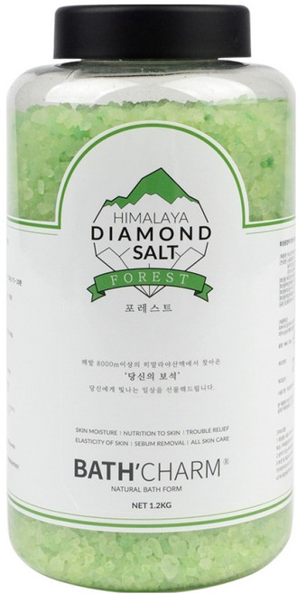 바스참 히말라야 다이아몬드 솔트 포레스트, 1.2kg, 1개