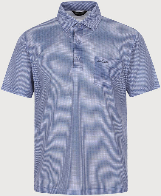 인디안 남성용 아이스쿨 멜란지 스트라이프 반팔 티셔츠 MITAS5M2241