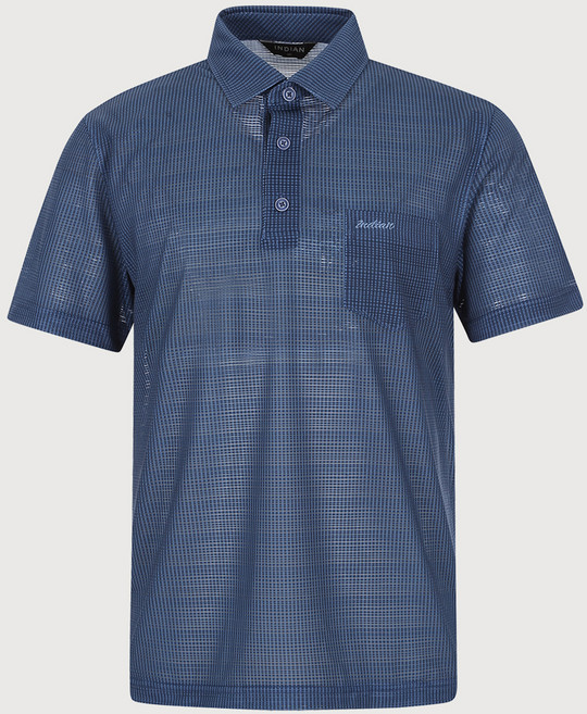 인디안 남성용 아이스쿨 멜란지 스트라이프 반팔 티셔츠 MITAS5M2241