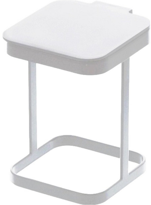 미니멀 철제 음식물 쓰레기통 비닐홀더, 화이트, 1개