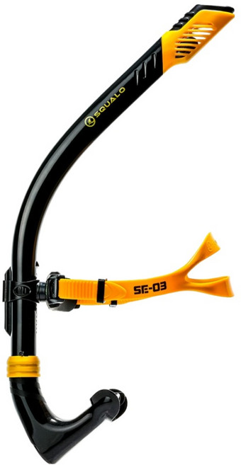 스쿠알로 센터스노클 SE-03, 블랙 + 골드