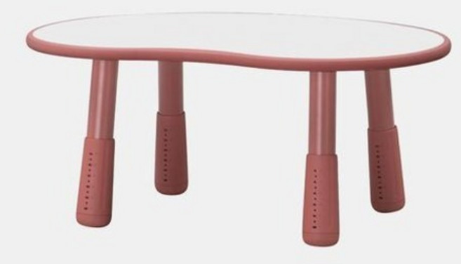 일룸 팅클팝 피넛형 책상 방문설치, 키즈레드(피넛형)