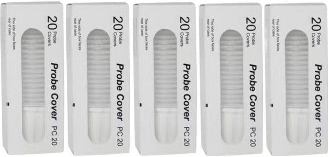 온즈 브라운 체온계 호환 일회용 리필 필터 투명 20개입, 5개