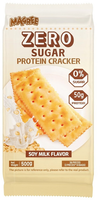 매그리 제로 슈가 프로틴 크래커 두유맛, 500g, 1개